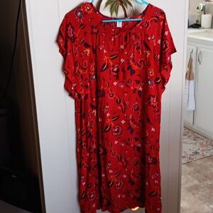 Old navy dress red xxl